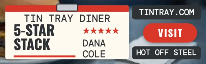 Tin Tray Diner review mobile ad template