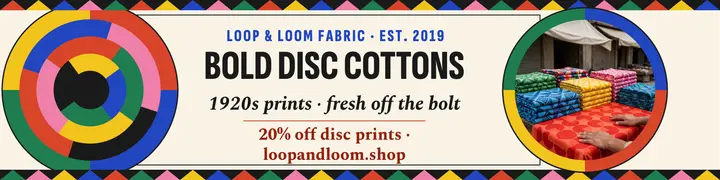 Loop and Loom bold disc cottons banner template