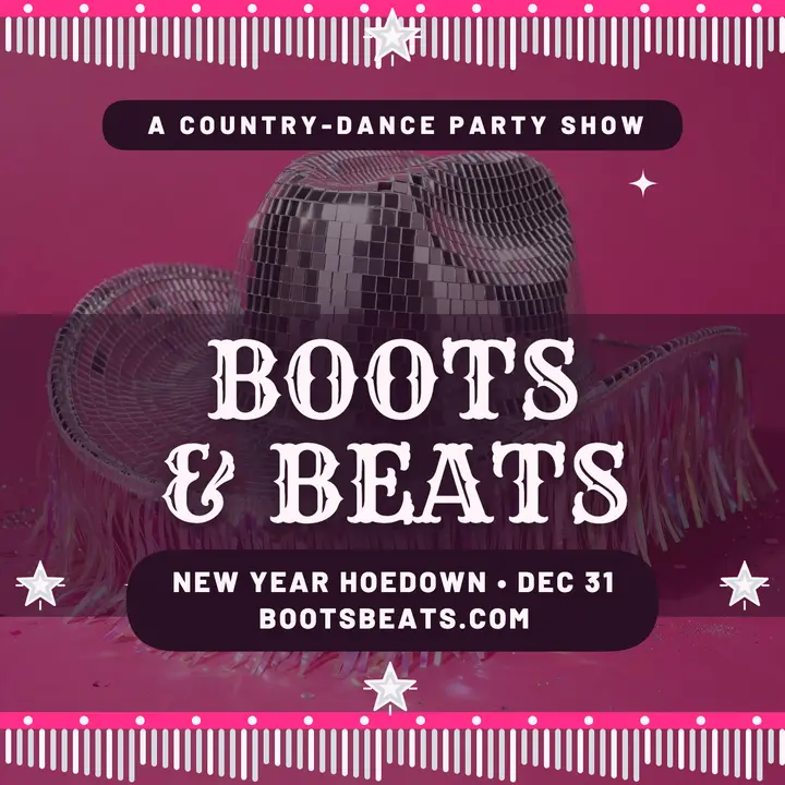 Boots and Beats New Year podcast cover template