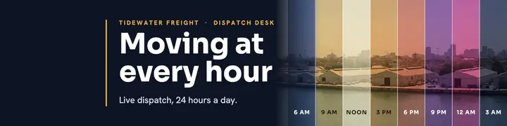 Tidewater Freight dispatch banner template
