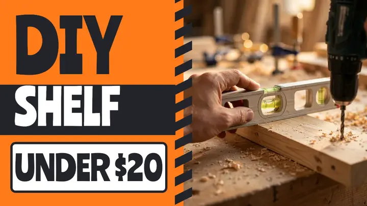 DIY shelf under $20 thumbnail template