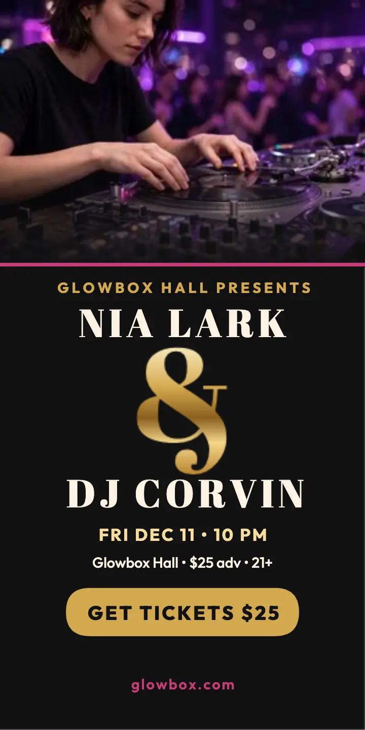 Nia Lark and Corvin collab night half-page template