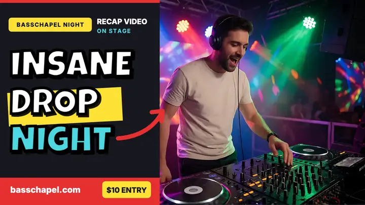 Basschapel Night DJ recap thumbnail template