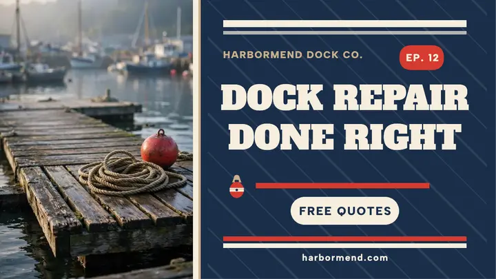 Harbormend dock repair nautical thumbnail template