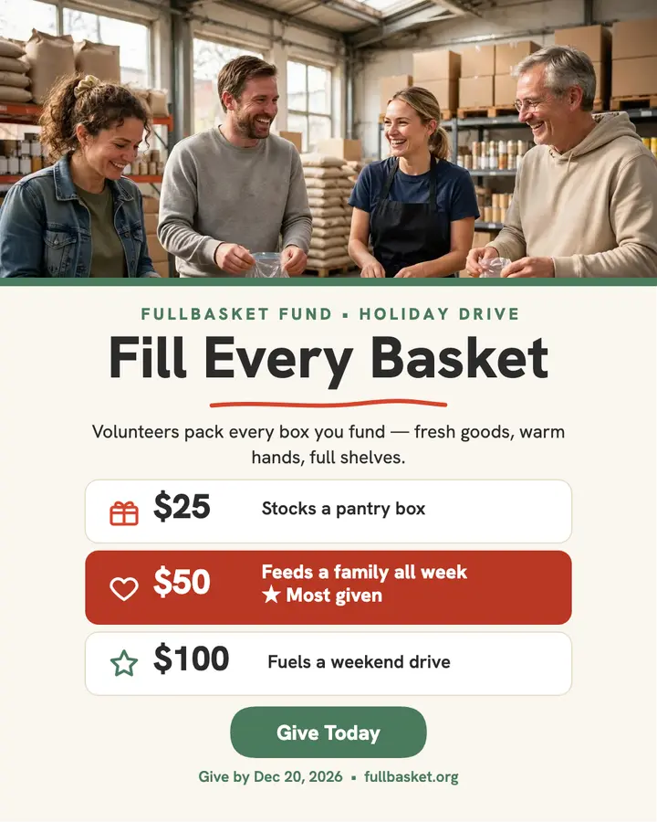 Fullbasket Fund donation ladder post template