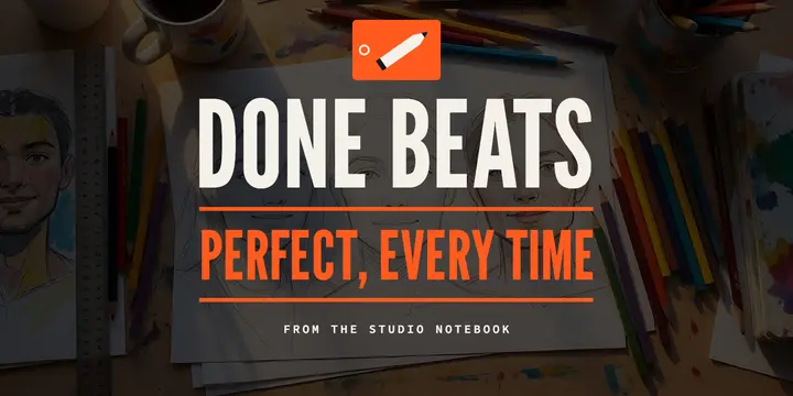 Done beats perfect quote post, flush block type: motivational quote post template