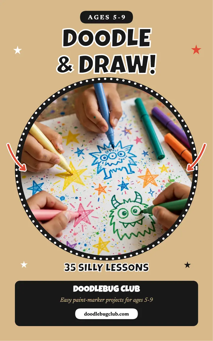 Doodlebug Club paint-marker ebook template