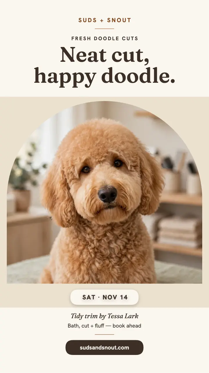 Suds and Snout doodle groom story template