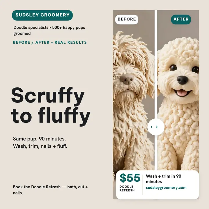 Sudsley doodle groom slider post template
