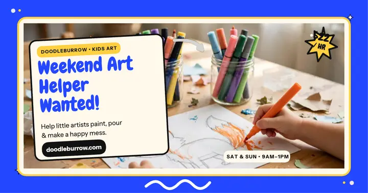 Doodleburrow weekend art helper post template