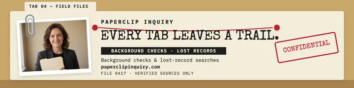 Paperclip Inquiry dossier LinkedIn cover template