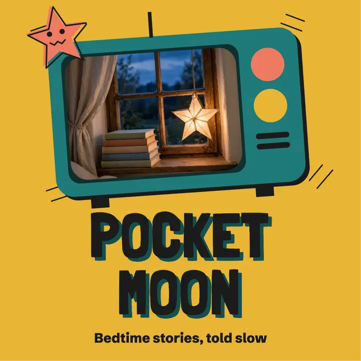 Pocket Moon bedtime story podcast cover template