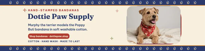 Dottie Paw Supply bandana banner template