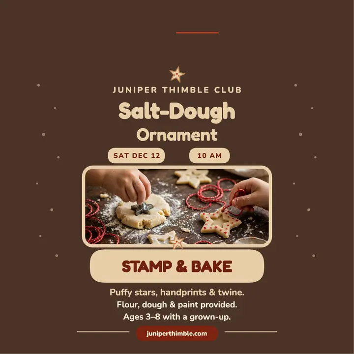 Salt-dough ornament morning post template