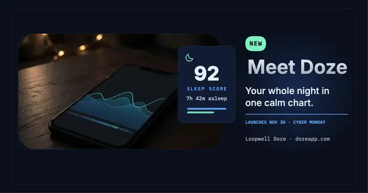 Doze sleep app launch post: sleep app launch post template