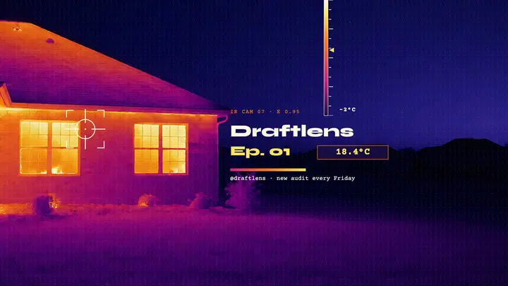 Draftlens home energy audit YouTube banner template