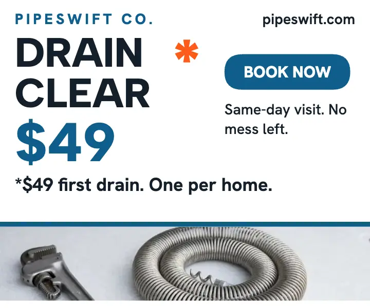 Pipeswift drain clear asterisk ad template