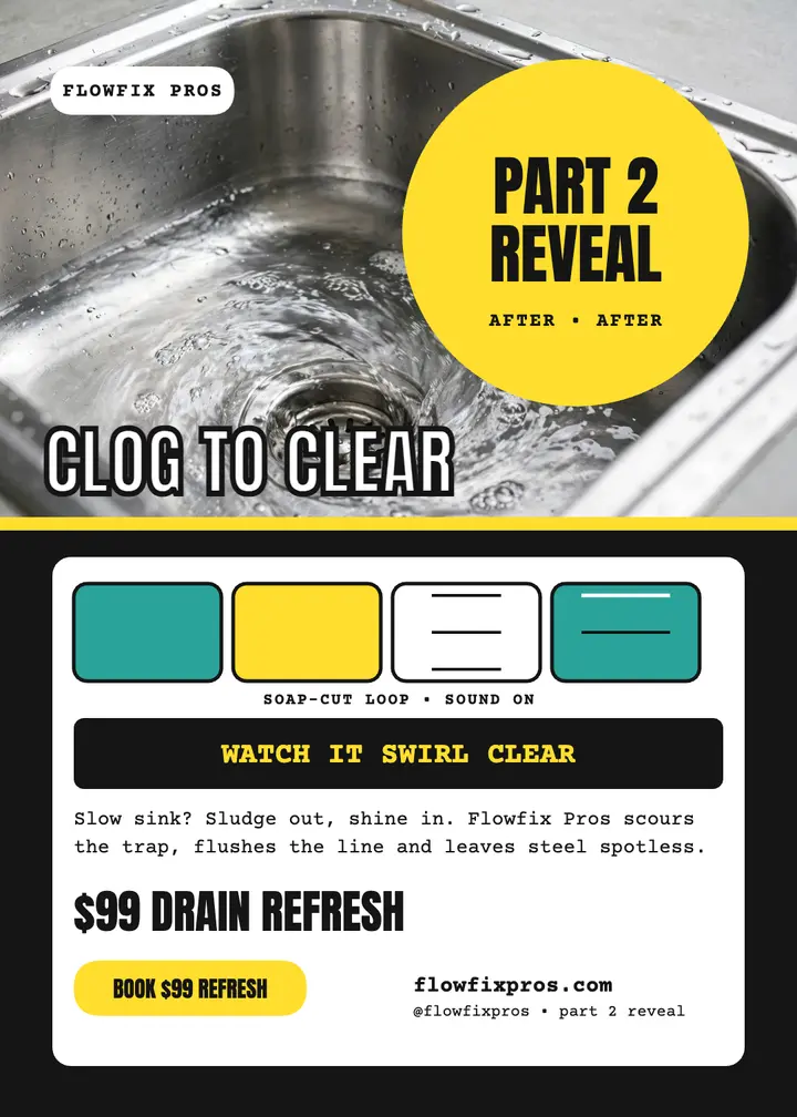 Flowfix drain refresh split invitation template