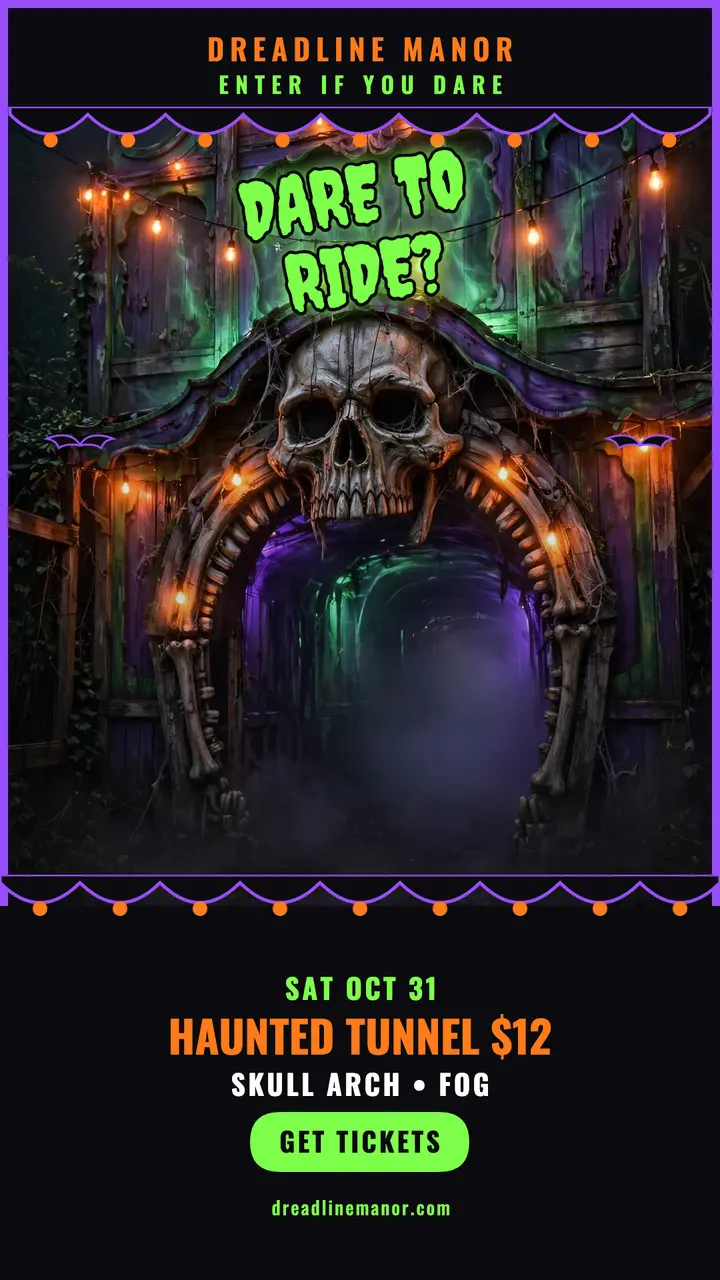 Dreadline Manor ghost train story template