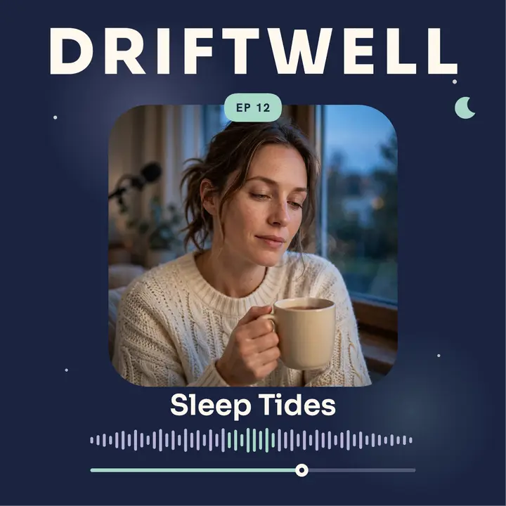 Driftwell sleep tides podcast cover template