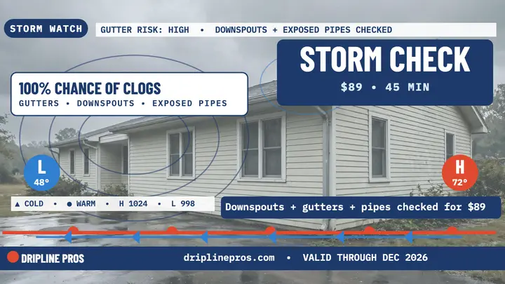 Dripline Pros storm check thumbnail template