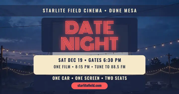 Starlite Field drive-in date night post: drive-in date night post template