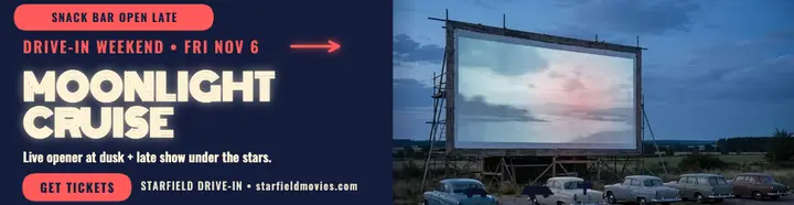 Starfield drive-in weekend billboard template