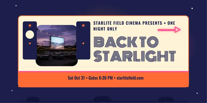 Starlite Field drive-in night post template