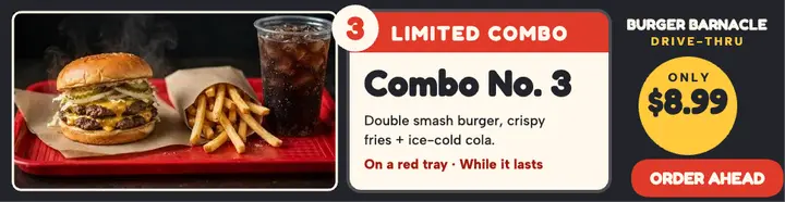 Burger Barnacle limited combo billboard template