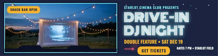 Starlot drive-in DJ night billboard template