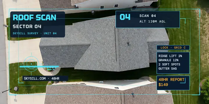 Skysill Survey drone roof scan post template