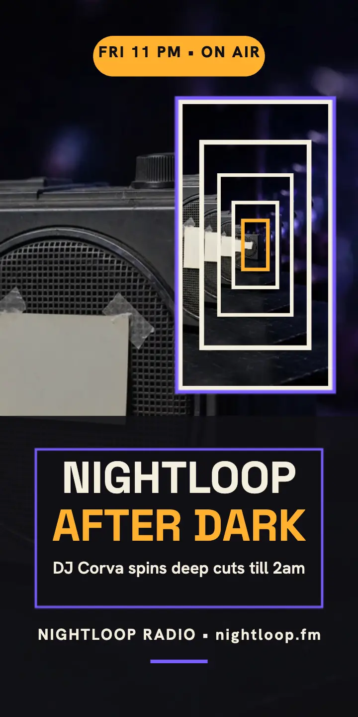Nightloop Radio late show half page template