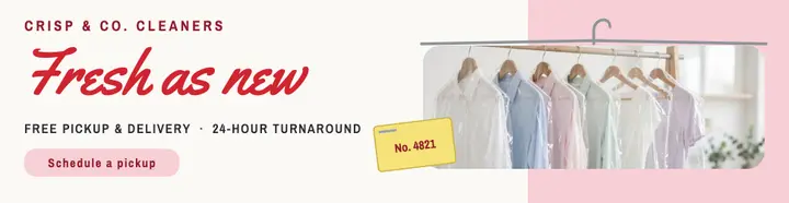 Crisp & Co. Cleaners pickup and delivery billboard template