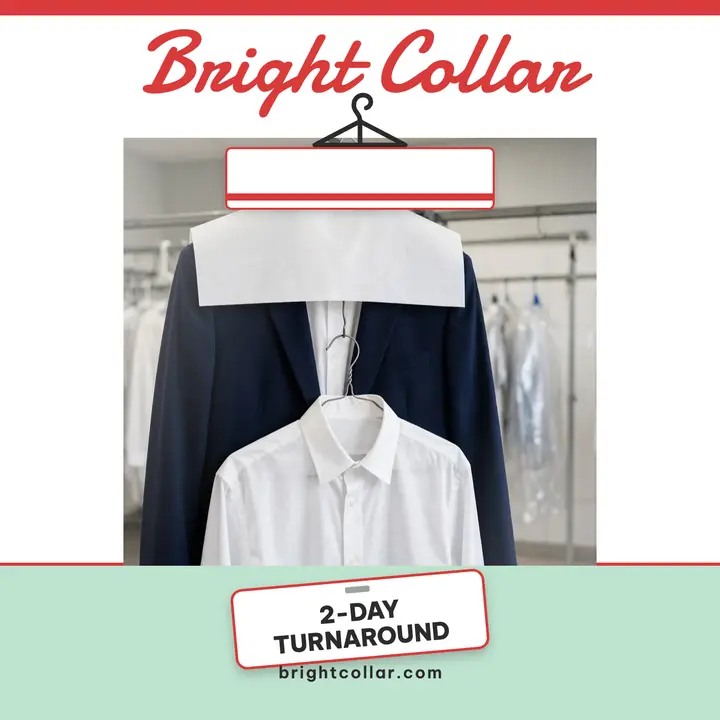 Bright Collar Cleaners dry cleaner cover template