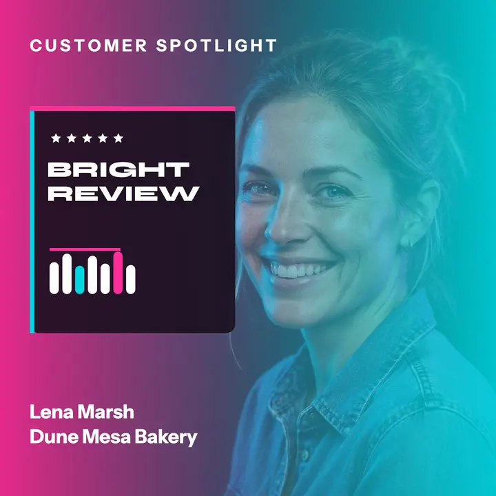 Bright Review spotlight with Lena Marsh template