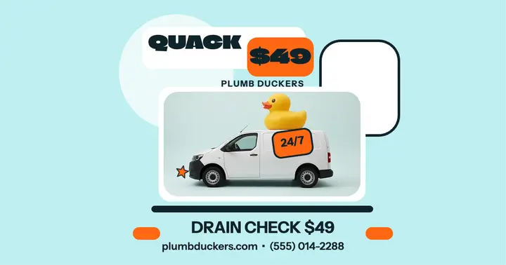 Plumb Duckers giant duck promo template