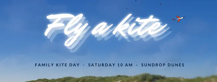Family kite day Facebook cover template