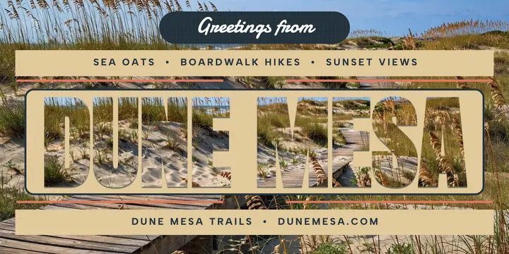 Dune Mesa Trails greetings post template
