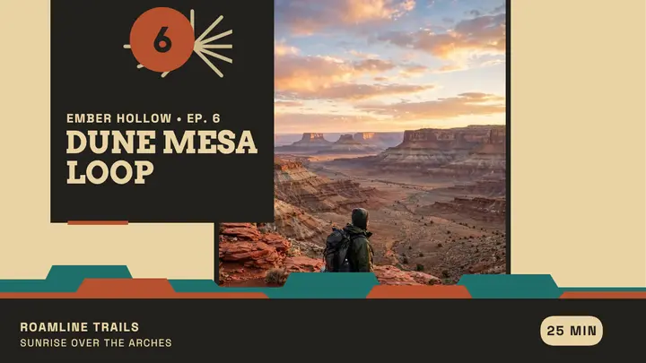 Roamline Trails Dune Mesa hike thumbnail template