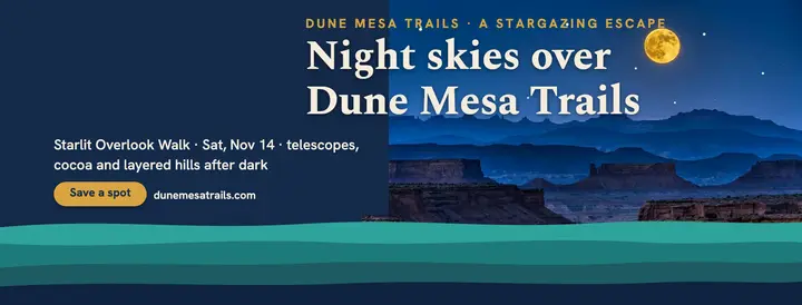 Dune Mesa stargazing escape cover template