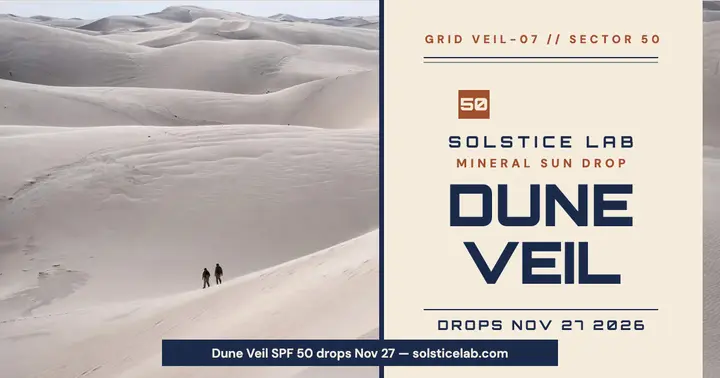 Solstice Lab Dune Veil launch post template