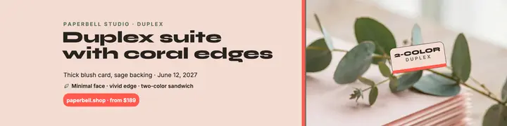 Paperbell duplex suite banner: duplex invitation suite banner template