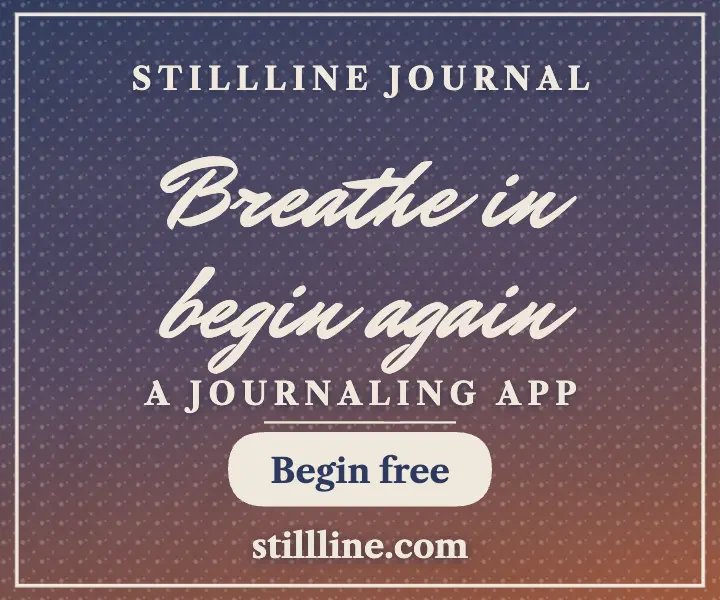 Stillline dusk affirmation journal ad template