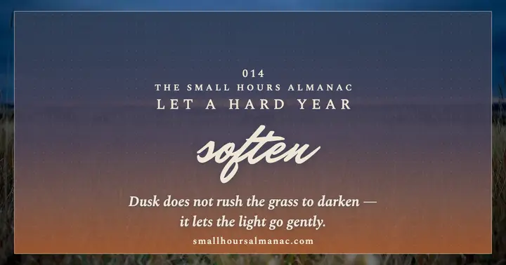 Dusk field soften quote post: softening quote post template