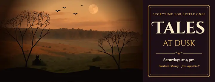 Fernlark storytime silhouette film cover template