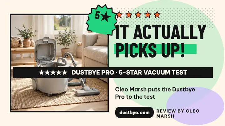 Dustbye Pro vacuum five-star test thumbnail template