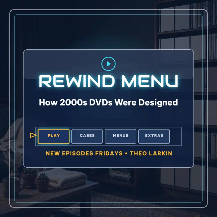 Rewind Menu DVD history podcast cover template