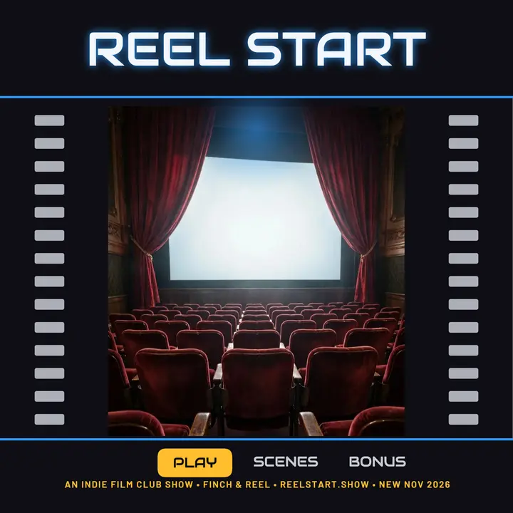Reel Start film club podcast cover template