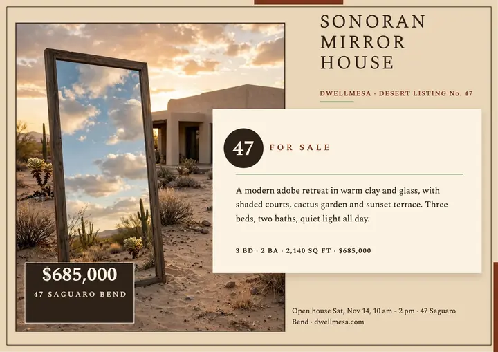 Dwellmesa desert mirror listing certificate template
