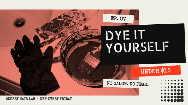 Skerry Hair Lab dye it yourself thumbnail, punk zine template